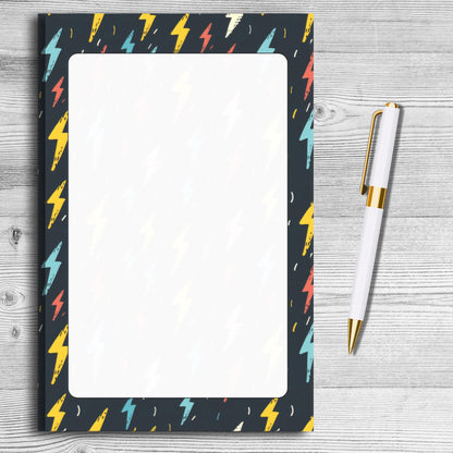 Lightening Bolt Notepad by The Saltwater Press