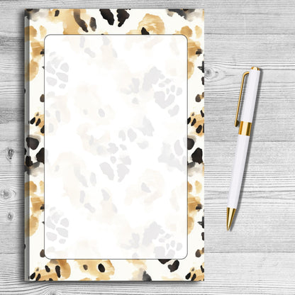 Leopard print Notepad by The Saltwater Press