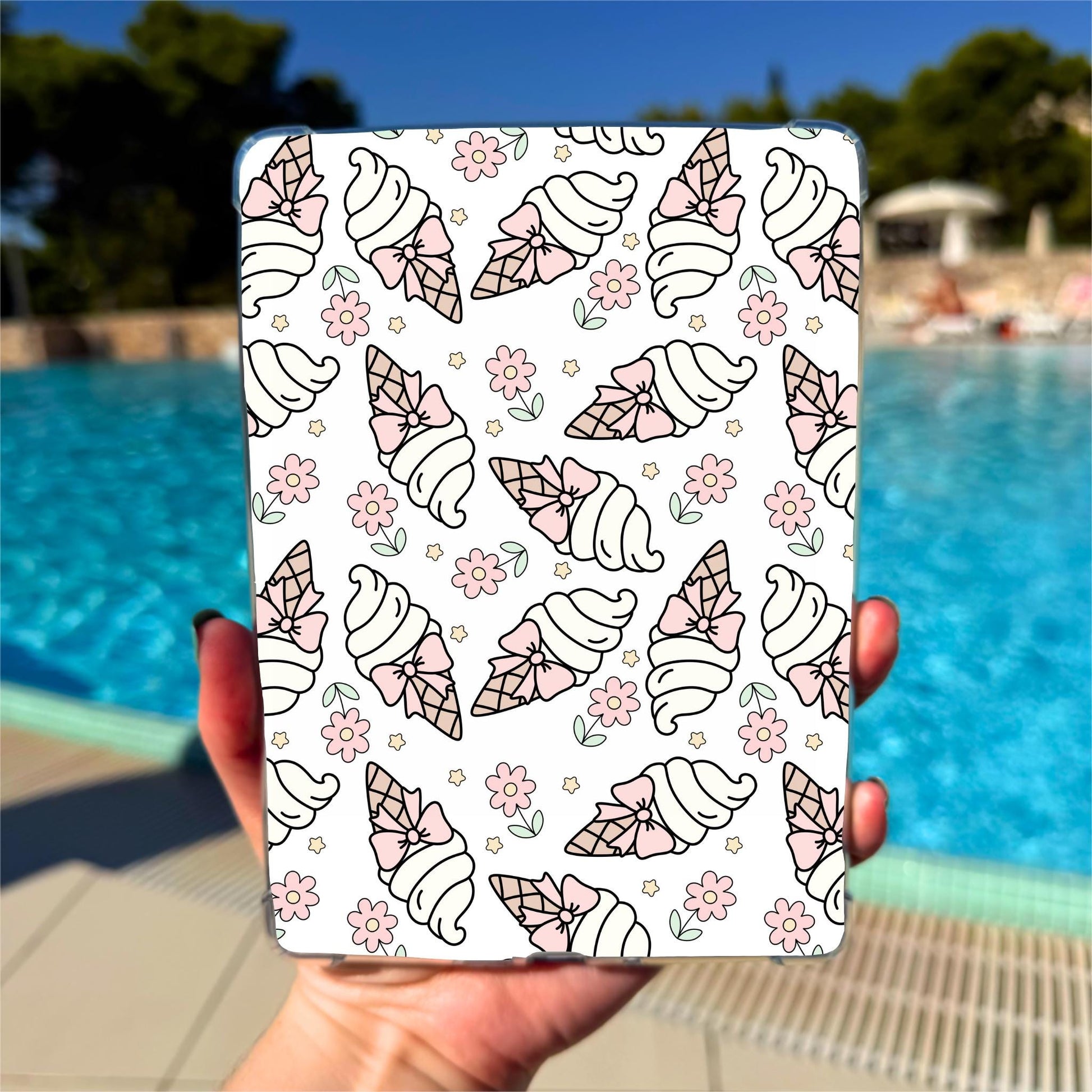 Kindle Clear Case Inserts | Ice Cream Summer by The Saltwater Press