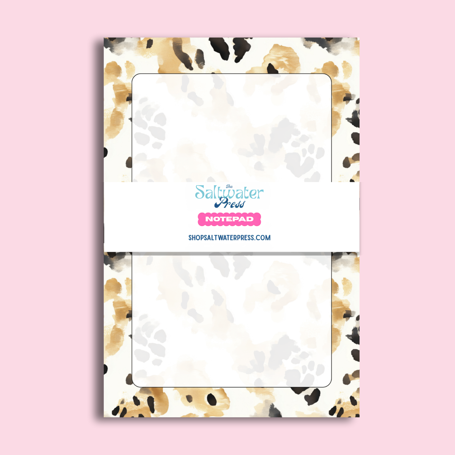 Leopard print Notepad by The Saltwater Press