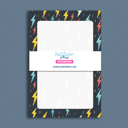 Lightening Bolt Notepad by The Saltwater Press