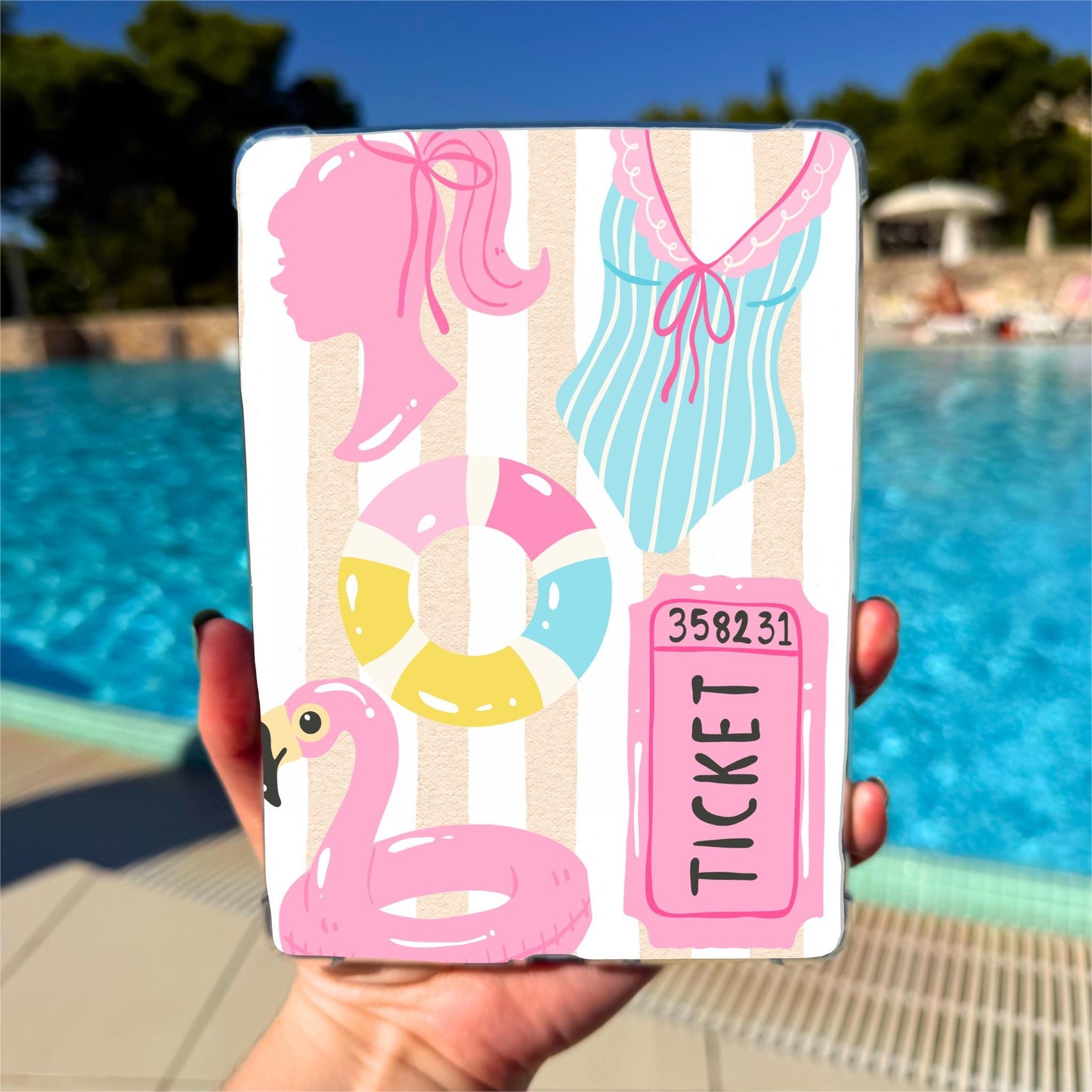 Kindle Clear Case Inserts| Summer Insert | Kindle Insert Collection | Preppy Summer | Girl Summer Collection| Custom