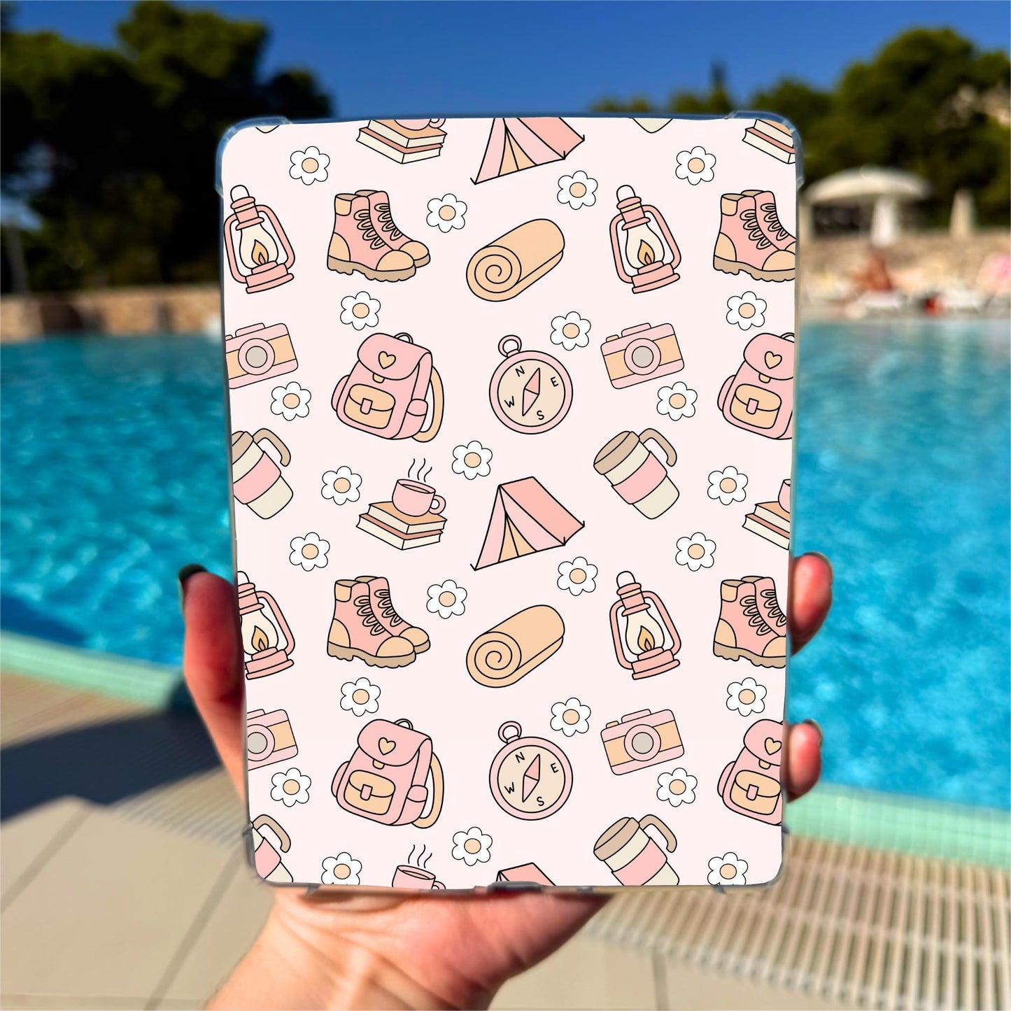 Kindle Clear Case Inserts | Camping by The Saltwater Press