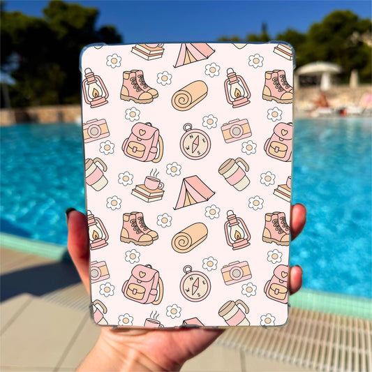 Kindle Clear Case Inserts | Camping by The Saltwater Press
