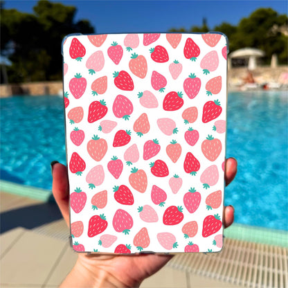 Kindle Paperwhite Insert – Strawberry Pattern Laminated Case Art by The Saltwater Press