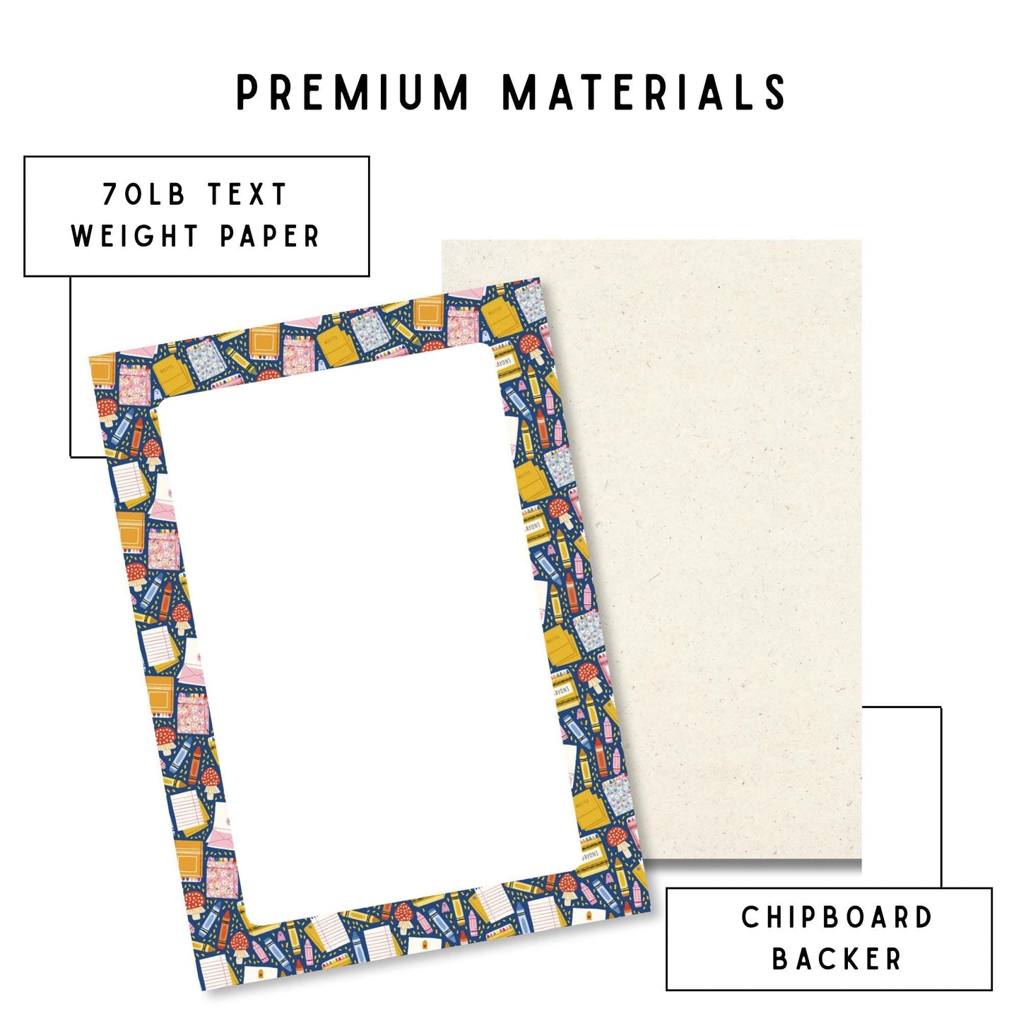 Lined Notepad 5x7 – Tear Away Pad with 50 Sheets for Memos by The Saltwater Press